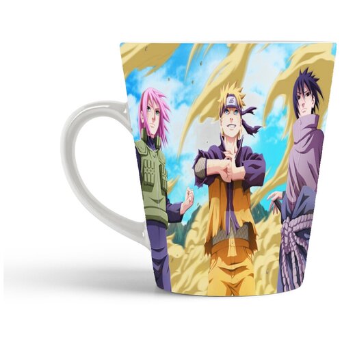 фото Кружка-латте coolpodarok аниме наруто саске сакура взрослые