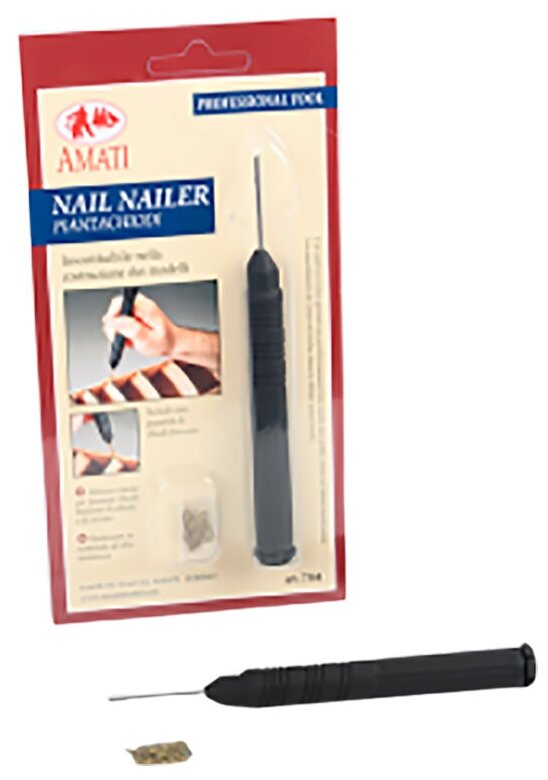 Гвоздарь v.1 для средней толщины модельных гвоздиков, черный, Amati — фото 1