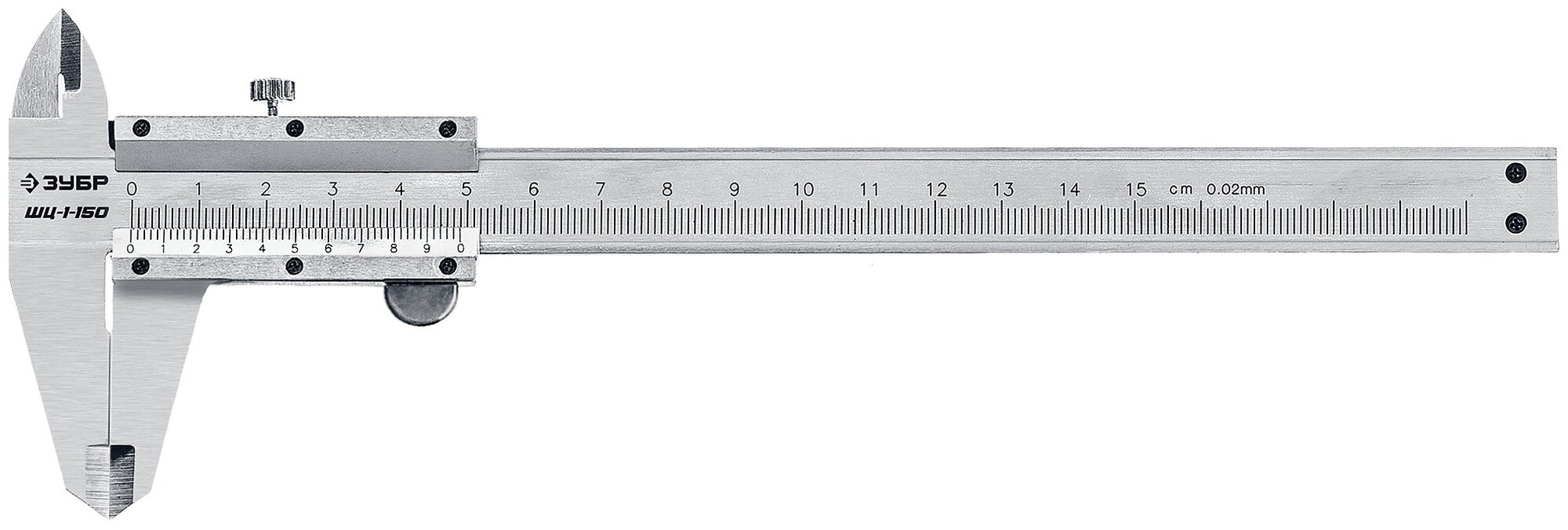 Нониусный штангенциркуль ЗУБР 34514-150 150 мм, 0.02 мм