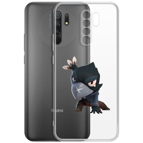 Чехол-накладка Clear Case Brawl Stars-Ворон для Xiaomi Redmi 9 чехол накладка clear case brawl stars ворон для xiaomi poco m4 pro