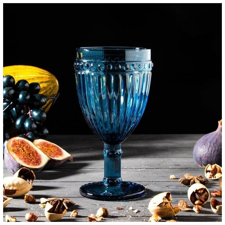 фото Бокал «Босфор», 250 мл, 8,5×8,5×16,5, цвет синий
