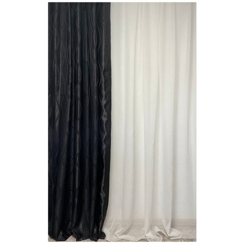 Штора интерьерная Атласная Полоса