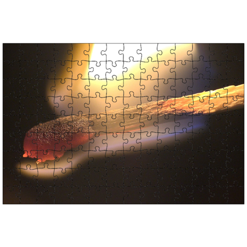 фото Магнитный пазл 27x18см."спичка, пожар, чернить" на холодильник lotsprints