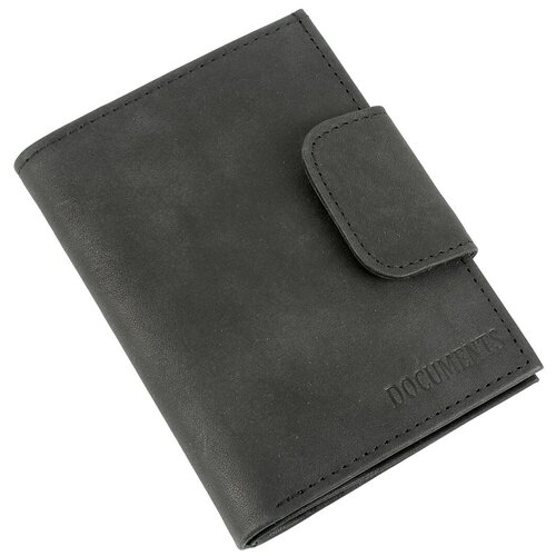 фото Кошелек бумажник водителя из натуральной кожи мужской черный вп1033-1000 кроко