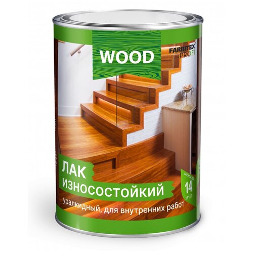 Лак паркетный алкидно-уретановый износостойкий высокоглянцевый FARBITEX профи WOOD (Артикул: 4300005059; Фасовка = 4 л)