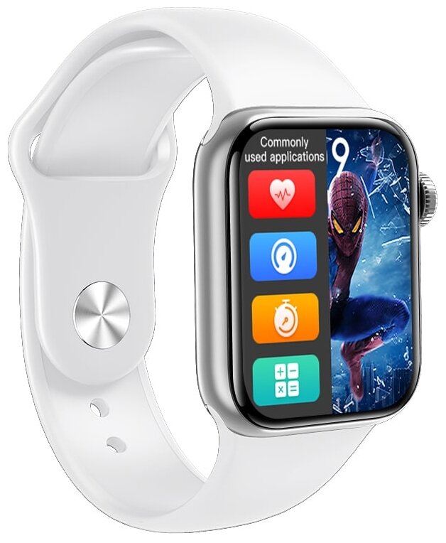 Умные смарт часы 2021, Smart Watch M16 Plus / Серебристый