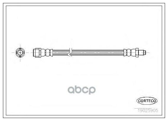 Шланг Тормозной Corteco арт. 19025905