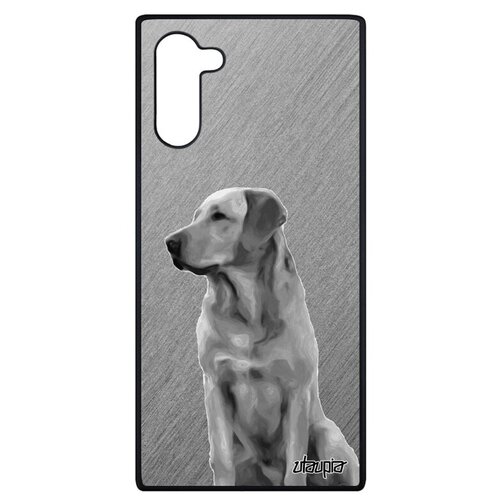 фото Противоударный чехол на телефон // galaxy note 10 // "лабрадор" спасатель поводырь, utaupia, серый