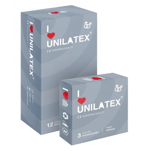 Презервативы UNILATEX ребристые (3 шт.) презервативы unilatex ribbed 12 ребристые