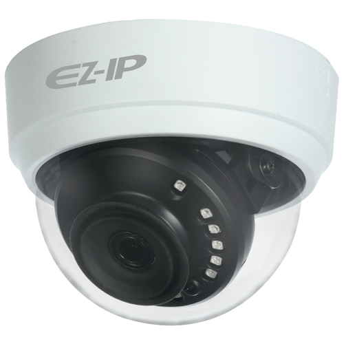 Камера видеонаблюдения EZ-IP EZ-HAC-D1A21P-0280B белый видеокамера 2 мп cvi tvi ahd cvbs купольная 2 8 мм уличная ez hac d1a21p 0280b