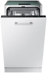 Встраиваемая посудомоечная машина для кухни Samsung DW50R4050BB/WT, 1800 Вт, 45 см, с 6 автоматическими программами, 3-ей корзиной, вместимостью до 10 наборов посуды, защитой от протечек, белая