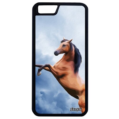 фото Защитный чехол для телефона // iphone 6s plus // "лошадь" конь кобыла, utaupia, розовый