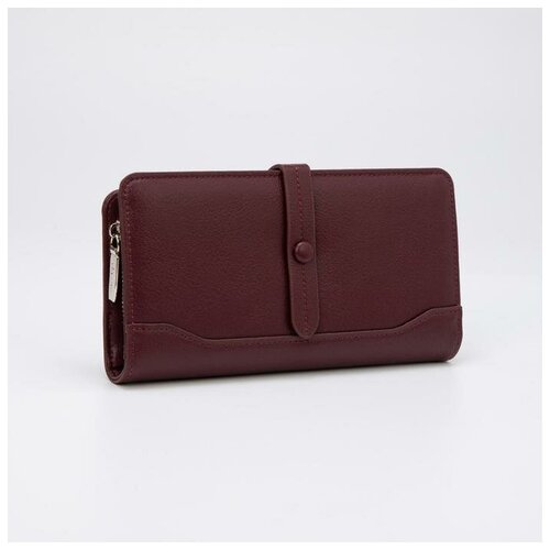 фото Кошелёк на кнопке, цвет фиолетовый хорошее настроение