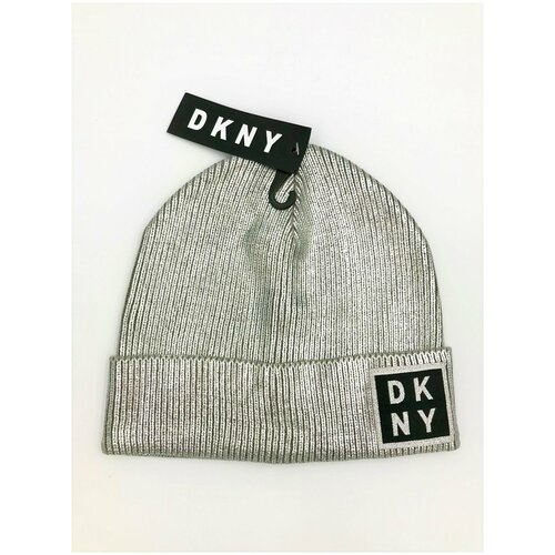 фото Шапка dkny женская серебряная