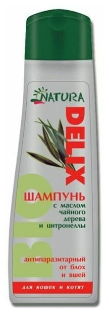 Бионикс Зоошампунь Natura Delix BIO гипоаллергенный, для кошек и котят, 250 мл 510162, 0,27 кг, 54221