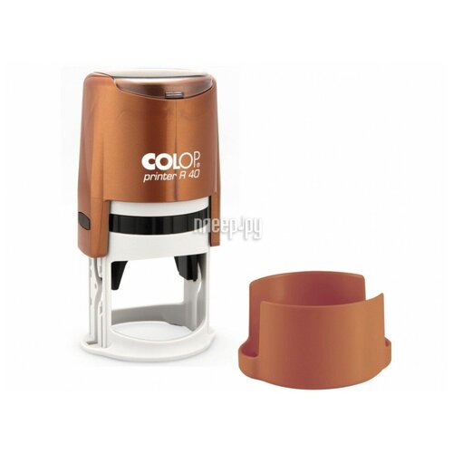 фото Оснастка для печати круглая colop printer r40 40 мм с крышкой бронзовая