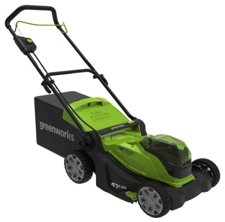 Аккумуляторная газонокосилка greenworks G24X2LM41 2512607, без АКБ и ЗУ, 41 см - фотография № 2