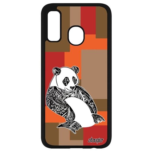 фото Защитный чехол на смартфон // galaxy a40 // "панда" бамбук panda, utaupia, цветной