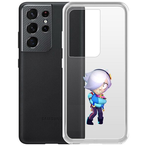 фото Чехол-накладка clear case brawl stars-колетт для samsung galaxy s21 ultra (g998) krutoff group