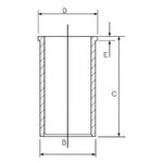 Гильза цилиндра Goetze 14-020300-00 Mercedes- Benz C- Class Break (S202). Mercedes- Benz C- Class (W202). Mercedes- Benz - изображение