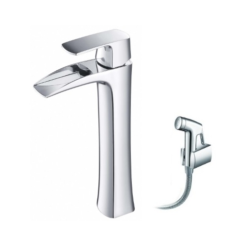 Zeegres Смеситель для раковины с гигиеническим душем Zeegres Z.KON 72012001 с выходом для гигиенического душа