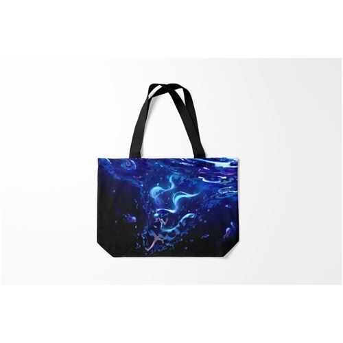 фото Сумка-шоппер / 46х35 см / аниме / хацуне мику вокалоид аква burnettie