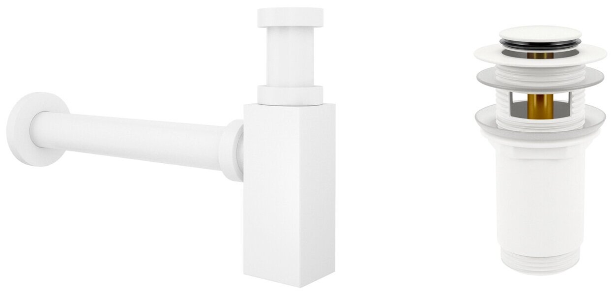 Накладная раковина в ванную Lavinia Boho Bathroom Sink 21520672 в комплекте 3 в 1: умывальник белый, донный клапан и сифон в цвете матовый белый - фотография № 3