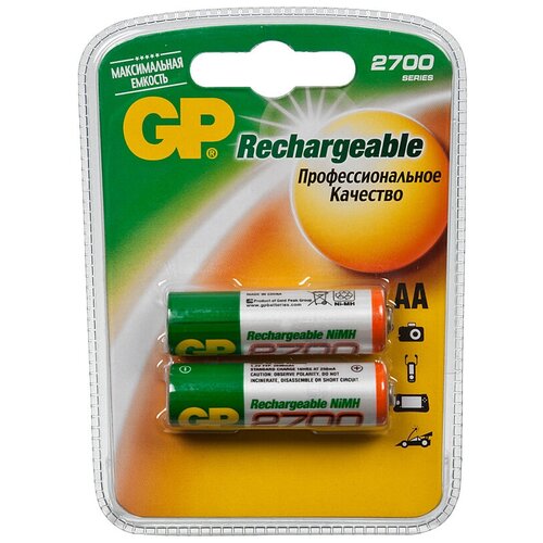 Набор из 10 штук Аккумулятор GP 270AAHC AA NiMH 2700mAh (2шт)