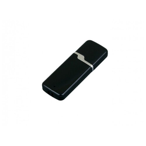 Промо флешка пластиковая с оригинальным колпачком (128 Гб / GB USB 3.0 Черный/Black 004 Флеш-карта Симос)