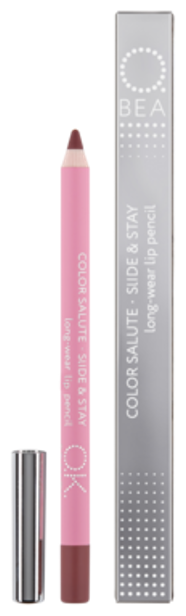 Стойкий карандаш для губ "OK BEAUTY COLOR SALUTE SLIDE & STAY long-wear lip pencil", тон: SANDY