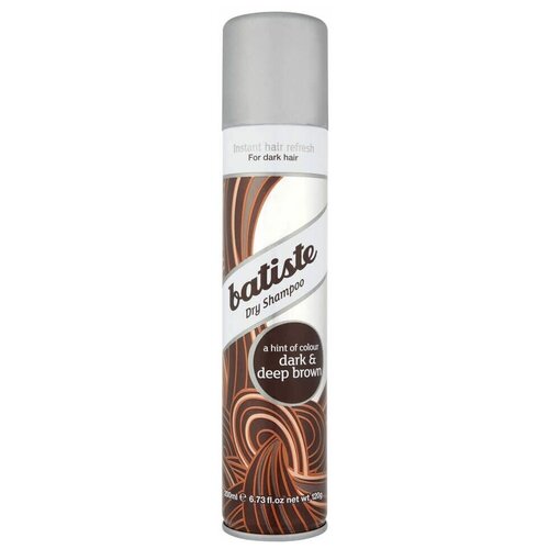 Batiste Dry Shampoo Dark Deep Brown - Шампунь сухой для темных волос 200 мл сухой шампунь для темных волос dry shampoo refreshes brown hair 150мл