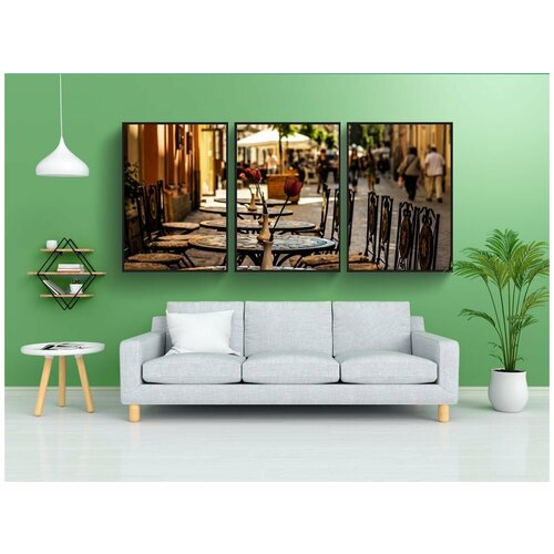 фото Набор модулных постеров для интерьера "lviv, львы, улица" 60x90 см. в тубусе, без рамки lotsprints