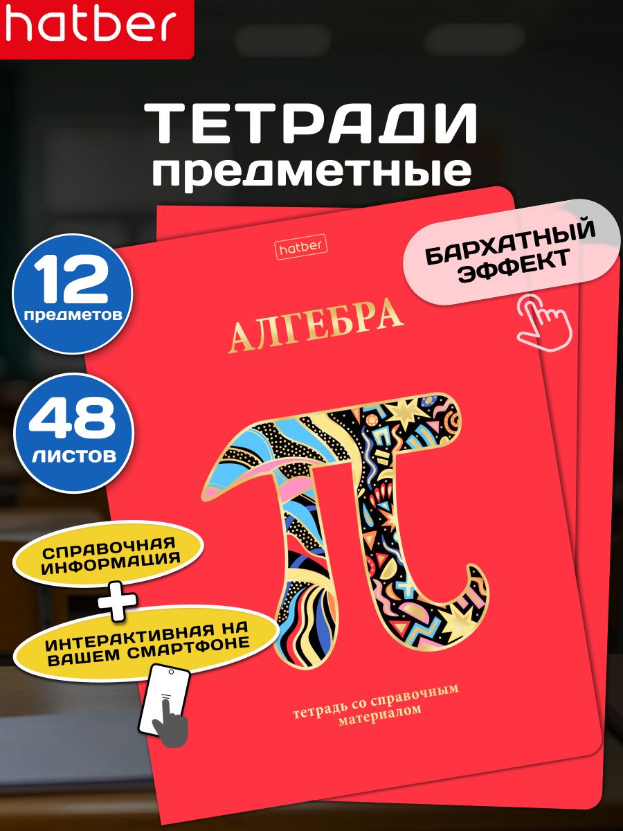 Тетради предметные 48 листов набор 12 штук Красный шик