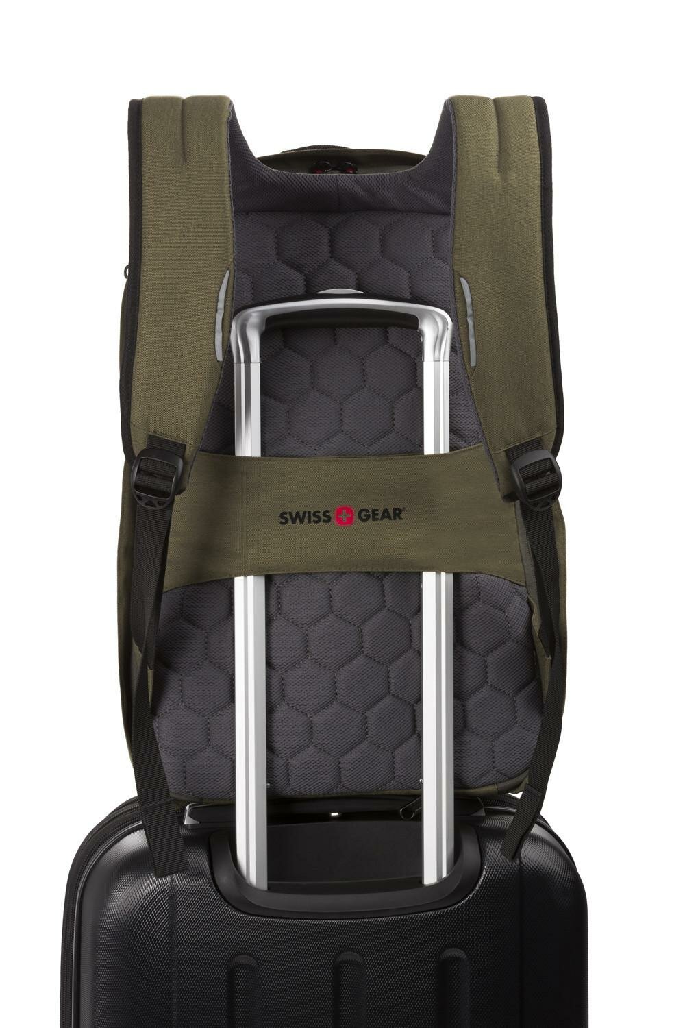 Рюкзак Wenger SWISSGEAR (2713656408) 31x47x16см 23л. 0.94кг. полиэстер оливковый - фото №9