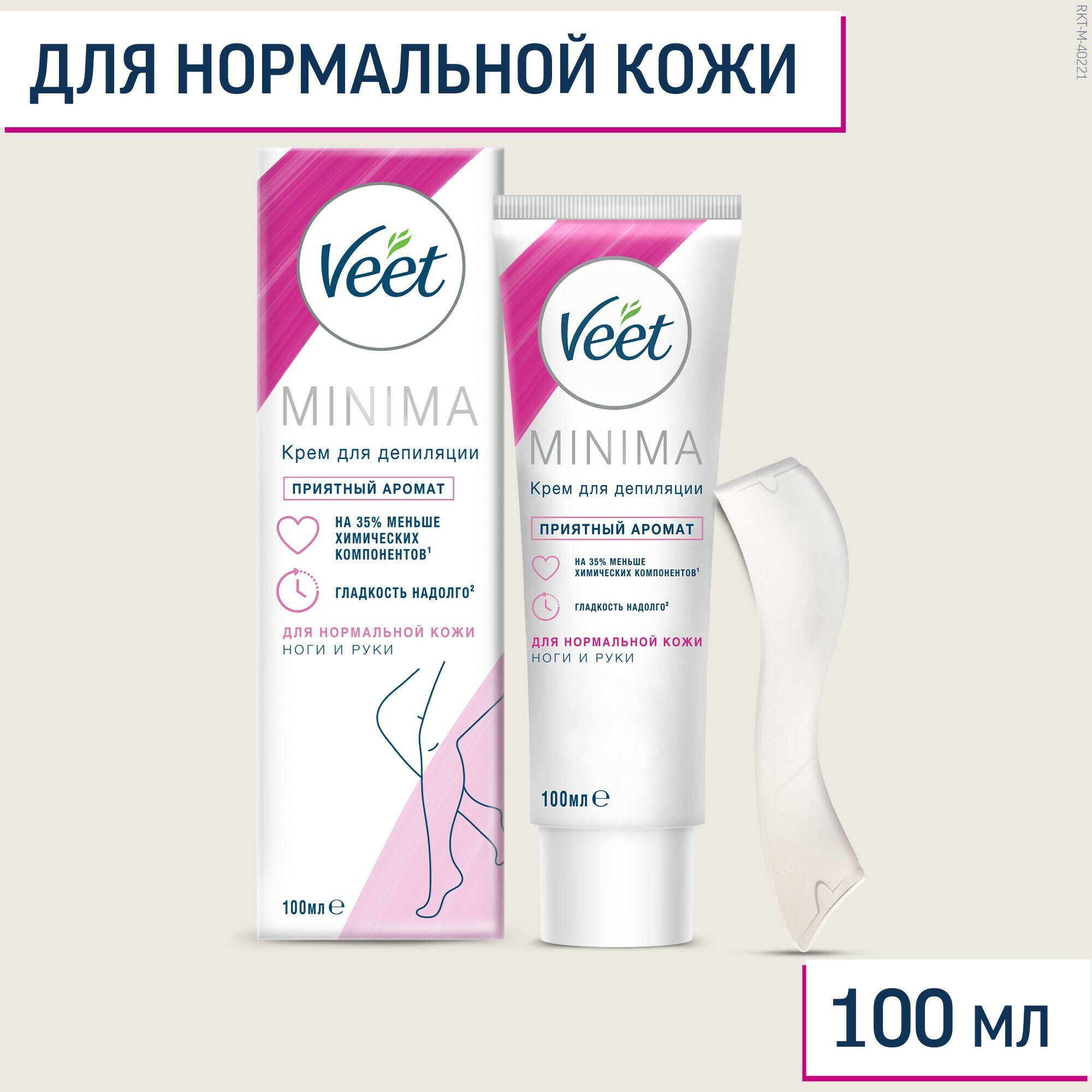 Veet Minima крем для депиляции для нормальной кожи 100 мл 100 г розовый