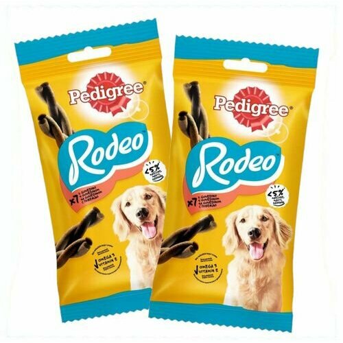 Лакомство для собак , Pedigree, Rodeo, 2шт по 123гр