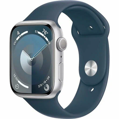 Часы Apple Watch Series 9 45mm Aluminium Case Sport Band Blue ML 4114200₽