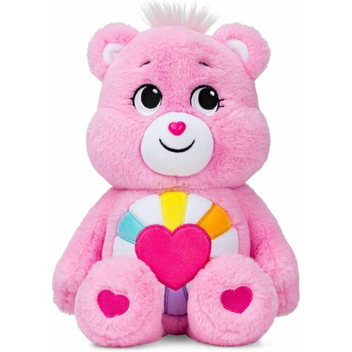 Плюшевый мишка Care Bears Hopeful Heart Bear Medium Plush, розовый, 35см