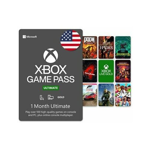 Подписка Xbox Game Pass Ultimate 1 месяц 79900₽