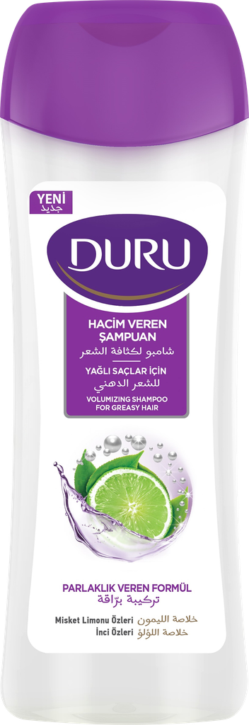 Шампунь для увеличения объема волос DURU с экстрактом лайма, 600мл