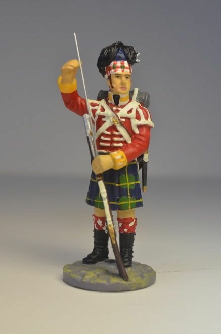 Оловянный солдатик 54мм Рядовой 92-го шотландского полка Гордона ,1815г