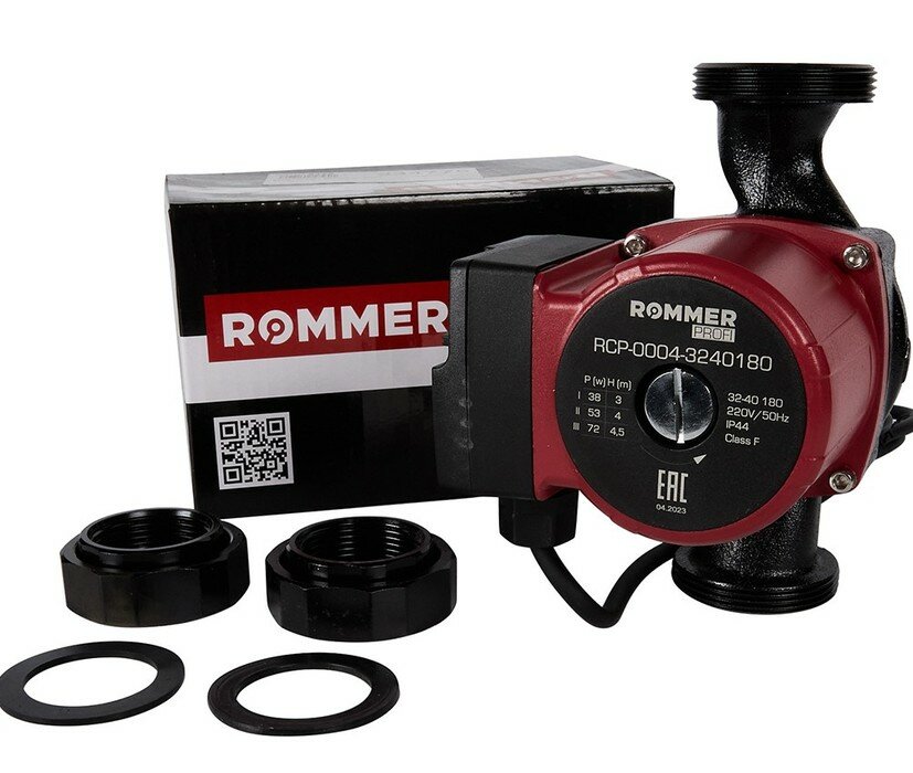 Насос циркуляционный Rommer Profi 32/40 180 мм - фото №4