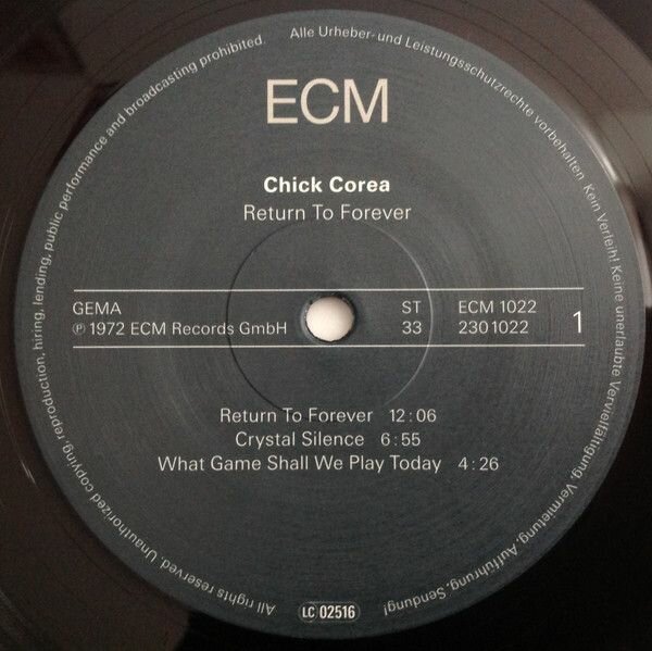 Виниловая пластинка Corea, Chick, Return To Forever (0602527278841) ECM Records - фото №3