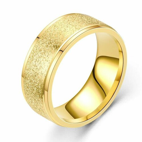 сережки кольца основа для сережек цвет золото гипоаллергенная нержавеющая сталь 19 21 мм Кольцо помолвочное TASYAS, размер 19, желтый