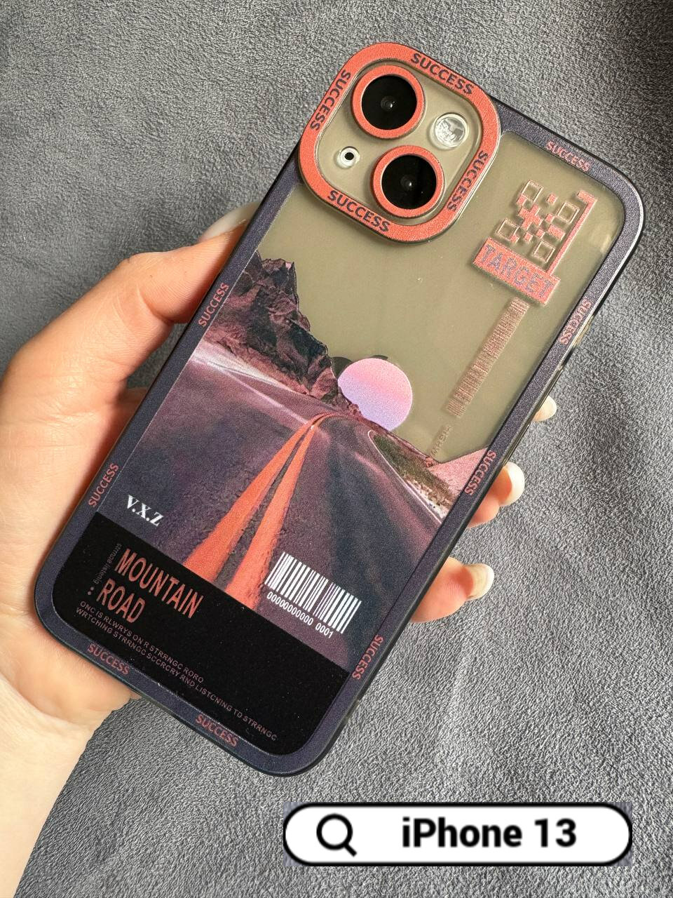 Чехол на iphone 13 с принтом противоударный