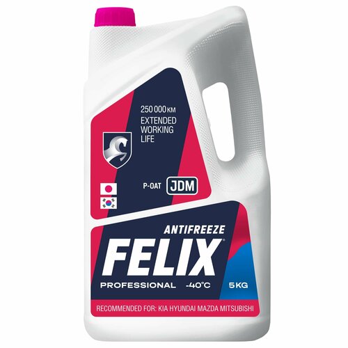 фото Антифриз felix 430206402 розовый готовый g12++ 5 кг