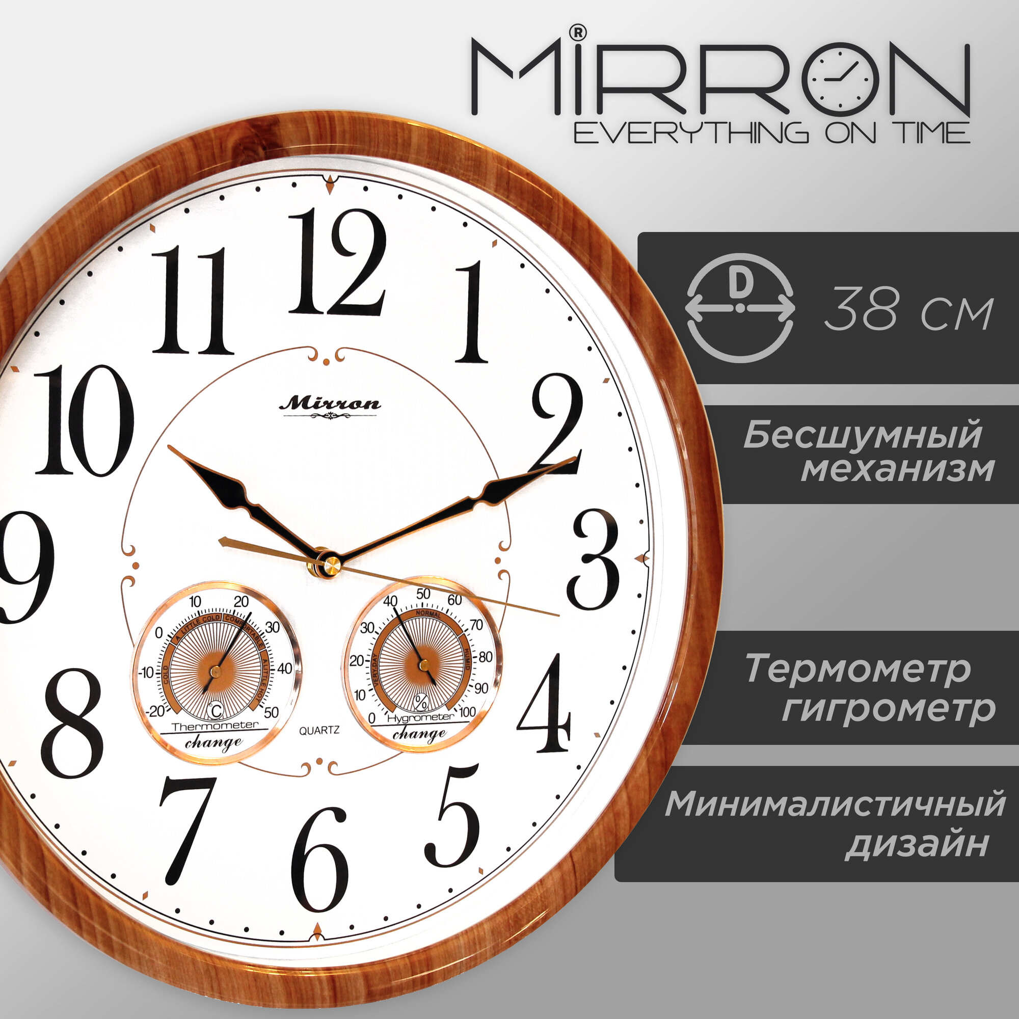 Настенные часы MIRRON P3030A