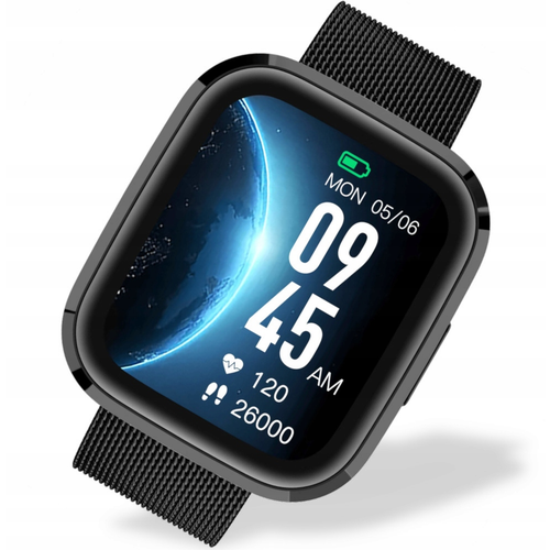 Часы с сетчатым браслетом Garett Smartwatch GRC Style Bluetooth Call черные 999000₽