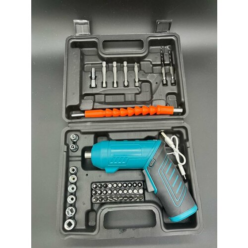 Аккумуляторная отвертка набор бит и головок 1990₽