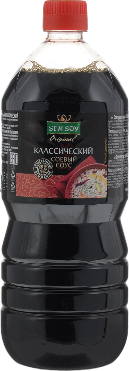 Соус соевый Sen Soy "Классический. Естественное брожение", 1 л, пэт